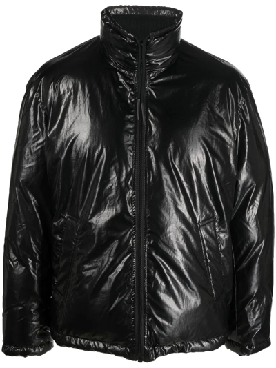 Diesel W-jupiter Reversible Puffer Jacket In Black