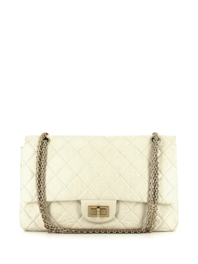 Pre-owned Chanel 2011 2.55 Classic Flap Shoulder Bag In Neutrals