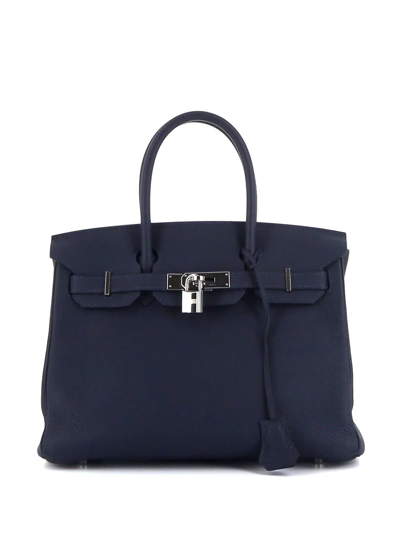 Pre-owned Hermes 2021  Birkin 30 Handbag In Blue