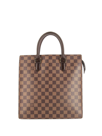 Pre-owned Louis Vuitton 1998 Damier Ébene Tote Bag In Brown