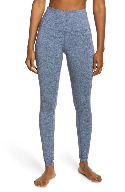 Zella Live In High Waist Leggings In Blue Shadow Cross Dye