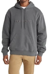 Carhartt Logo Hoodie In Stormcloud