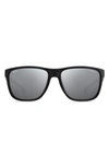 Carrera Eyewear X Ducati 57mm Rectangular Sunglasses In Black Grey / Silver Mirror