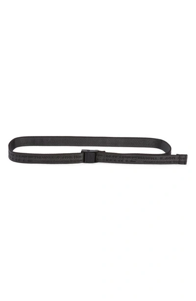 Off-white Classic Mini Industrial Jacquard Belt In Black/ Black