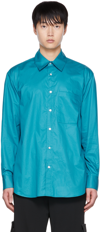 Wooyoungmi Blue Button Up Shirt In Freshgreen 827f