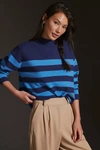 Maeve Carys Mock-neck Sweater In Blue