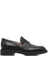 Gianvito Rossi Harris Penny Loafers In Black