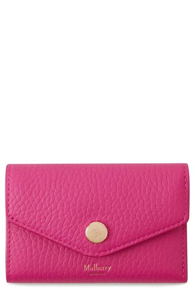 Mulberry Folded Leather Wallet In  Pink