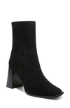 Sam Edelman Ivette Womens Suede Square Toe Ankle Boots In Black