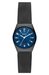Skagen Grenen Lille Midnight Mesh Strap Watch, 26mm In Blue/black