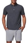 Faherty Movement&trade; Short-sleeve Polo Shirt In Charcoal