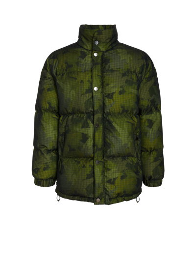 Etro Fern Green Camouflage Padded Jacket