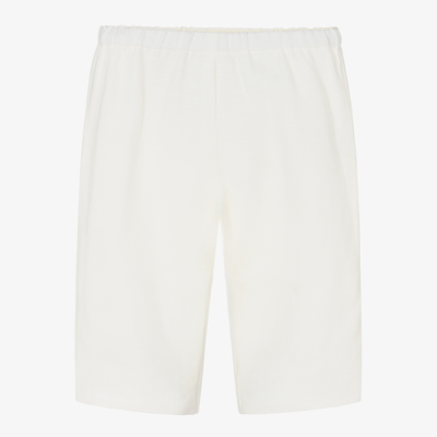 Bonpoint Babies' Ivory Linen Trousers In White