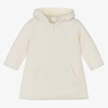 BONPOINT IVORY CASHMERE KNIT HOODED TOP