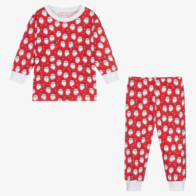 Kissy Kissy Kids' Red Pima Cotton Ho Ho Pyjamas
