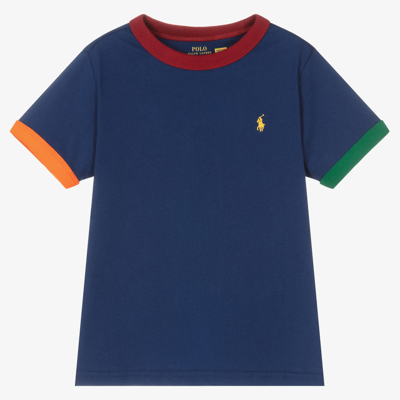 Polo Ralph Lauren Babies' Boys Blue Cotton T-shirt