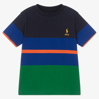 Polo Ralph Lauren Babies' Boys Colourblock Cotton T-shirt