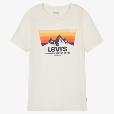 Levi's Boys Teen Ivory Mountain T-shirt