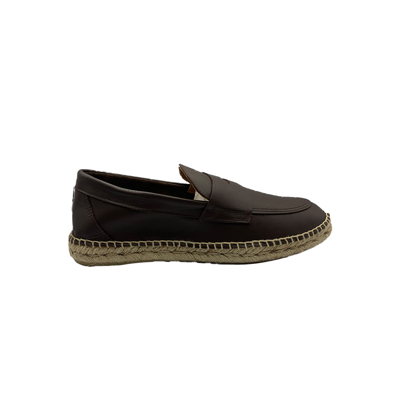 Abarca Leather Nappa Loafers/brown In Brown,black