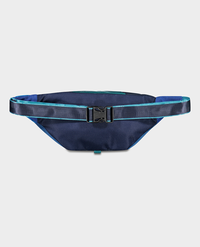 Paul & Shark Color Block Waist Bag With Embroidered Logo In Blue