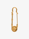 Versace Gold Brass Medusa Pin In Oro