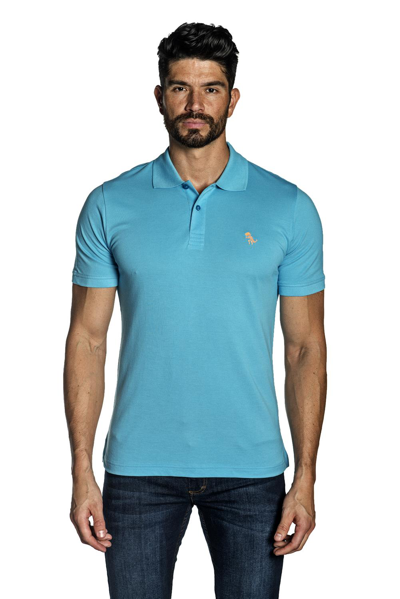 Jared Lang Men's Dino Knit Pima Cotton Polo Shirt In Nocolor