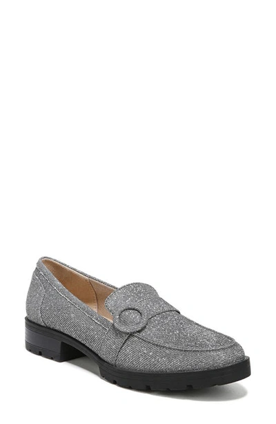 Lifestride Lolly Lug Sole Loafer In Pewter Fabric