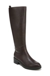 Lifestride Blythe Knee High Riding Boot In Dark Brown Faux Leather