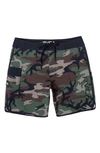 Rvca Eastern Board Shorts In Woodland Camo