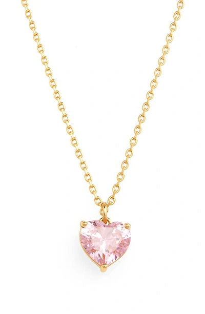 Kate Spade Women's Birthstone Goldtone & Cubic Zirconia Pendant Necklace In Rose