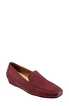 Softwalk Vista Loafer In Dark Cherry Nubuck