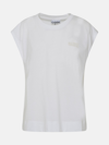 GANNI WHITE COTTON TANK TOP