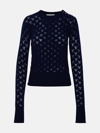 SPORTMAX BLUE CASHMERE BLEND THEODOR SWEATER