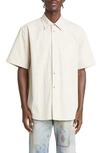 JOHN ELLIOTT CLOAK SHORT SLEEVE BUTTON-UP SHIRT