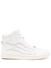 AMIRI WHITE SKEL TOP LEATHER SNEAKERS,PF22MFS00218507031