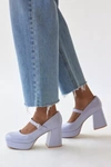 Urban Outfitters Uo Sadie Mary Jane Platform Heel In Lilac