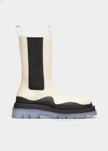 Bottega Veneta Bv Tire Clear Sole Chelsea Boot In Wax
