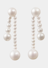 SOPHIE BILLE BRAHE RUBAN DE PERLE SHORT 2-STRAND DROP EARRINGS IN FRESHWATER PEARLS