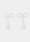 Sophie Bille Brahe Grande Rosette De Pearls Large Bow Earrings In Freshwater Pearls In Yg