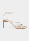 Jacquemus Neutral Camargue 100 Leather Sandals In Light Greige
