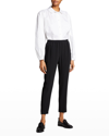STELLA MCCARTNEY RELAXED TAPERED TRACK PANTS WITH ELASTIC WAIST