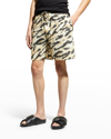 Nanushka Men's Doxxi Printed Drawstring Shorts In Hnd Pntd Abst Ani