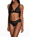 Cosabella Forte Lace Longline Bralette In Black