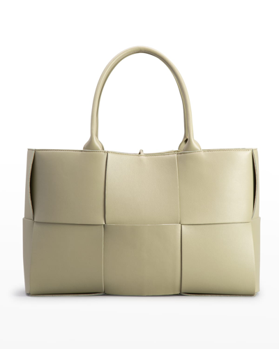 Bottega Veneta Arco Medium Intrecciato Napa Tote Bag In Taupe