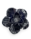 Hook + Albert Flower Lapel Pin In Dark Gray