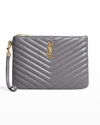 Saint Laurent Monogram Ysl Matelasse Pouch Wallet