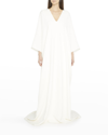 THE ROW MEELO PLUNGING SILK GOWN