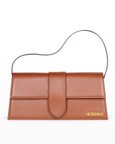JACQUEMUS LE BAMBINO LONG LEATHER SHOULDER BAG