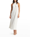 RYA COLLECTION CHARMING CHARMEUSE HALTER NIGHTGOWN