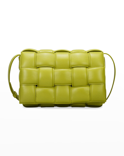 Bottega Veneta Padded Cassette Crossbody Bag In Kiwi